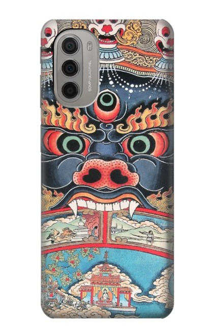 W0572 Tibet Art Hard Case and Leather Flip Case For Motorola Moto G51 5G