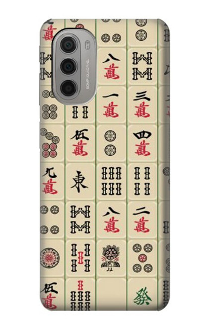 W0802 Mahjong Hard Case and Leather Flip Case For Motorola Moto G51 5G