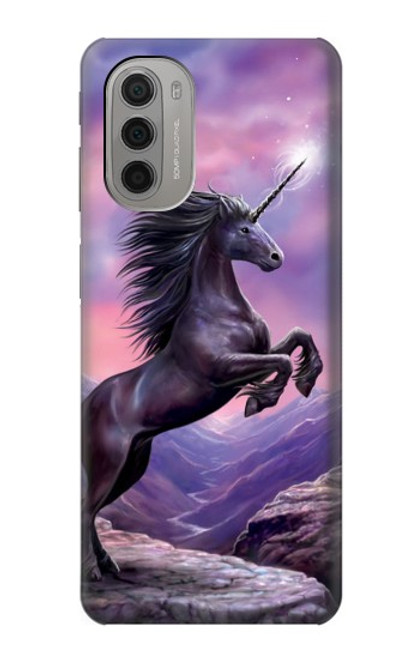 W1461 Unicorn Fantasy Horse Hard Case and Leather Flip Case For Motorola Moto G51 5G