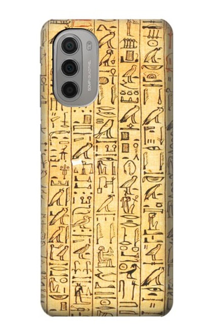 W1625 Egyptian Coffin Texts Hard Case and Leather Flip Case For Motorola Moto G51 5G