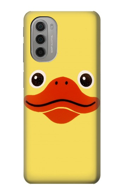 W1922 Duck Face Hard Case and Leather Flip Case For Motorola Moto G51 5G