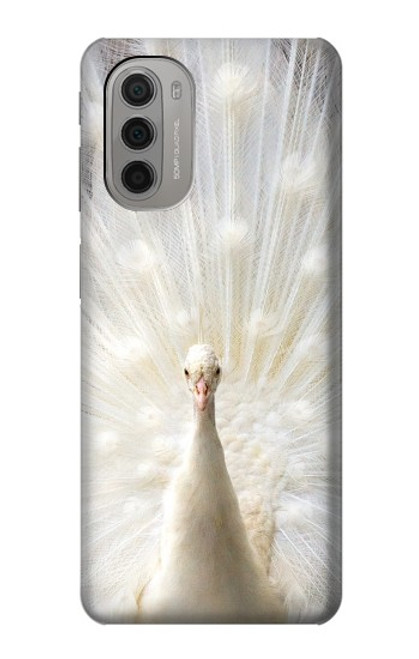 W1980 White Peacock Hard Case and Leather Flip Case For Motorola Moto G51 5G