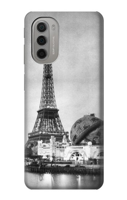 W2350 Old Paris Eiffel Tower Hard Case and Leather Flip Case For Motorola Moto G51 5G