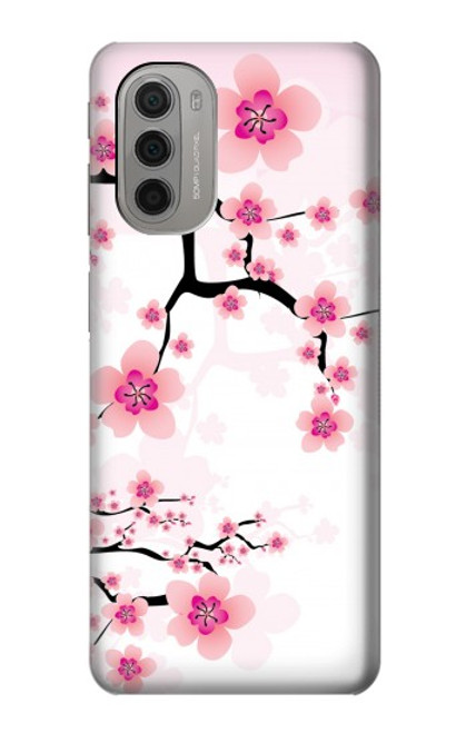 W2359 Plum Blossom Hard Case and Leather Flip Case For Motorola Moto G51 5G