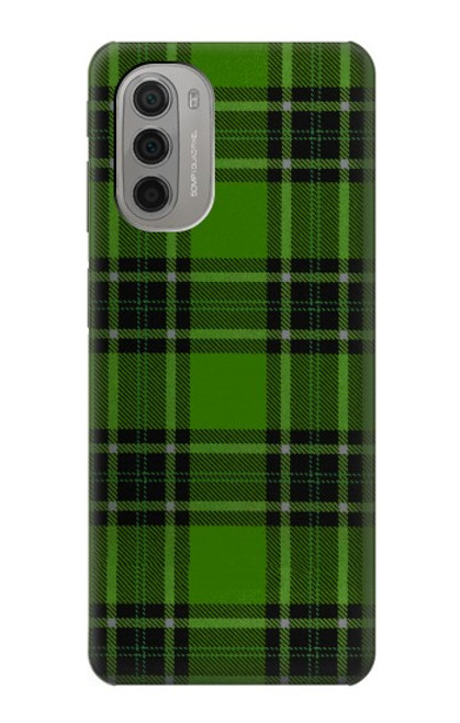 W2373 Tartan Green Pattern Hard Case and Leather Flip Case For Motorola Moto G51 5G