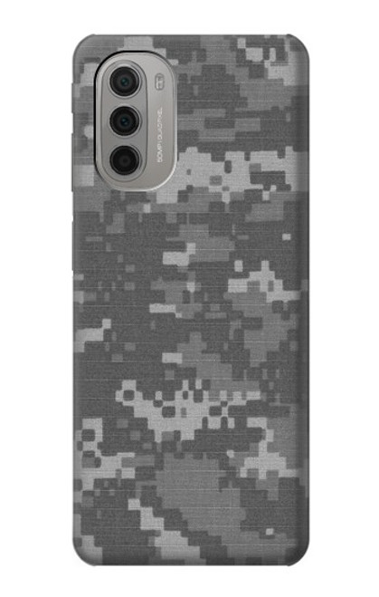 W2867 Army White Digital Camo Hard Case and Leather Flip Case For Motorola Moto G51 5G