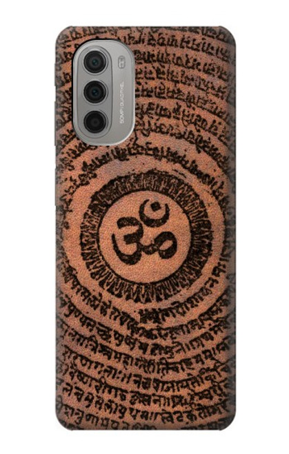 W2874 Om Symbol Tattoo Hard Case and Leather Flip Case For Motorola Moto G51 5G