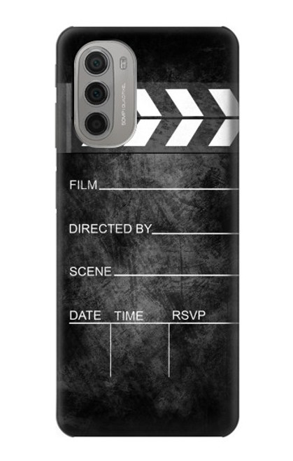 W2919 Vintage Director Clapboard Hard Case and Leather Flip Case For Motorola Moto G51 5G