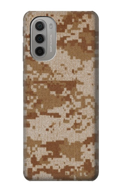 W2939 Desert Digital Camo Camouflage Hard Case and Leather Flip Case For Motorola Moto G51 5G