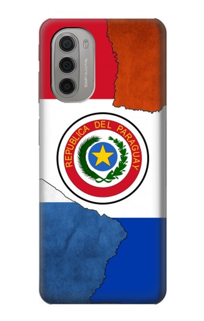 W3017 Paraguay Flag Hard Case and Leather Flip Case For Motorola Moto G51 5G