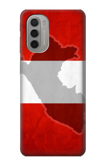 W3018 Peru Flag Hard Case and Leather Flip Case For Motorola Moto G51 5G