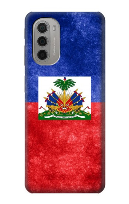 W3022 Haiti Flag Hard Case and Leather Flip Case For Motorola Moto G51 5G