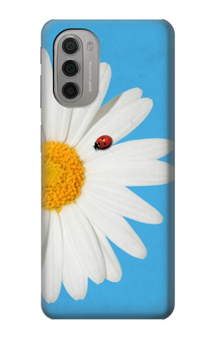 W3043 Vintage Daisy Lady Bug Hard Case and Leather Flip Case For Motorola Moto G51 5G