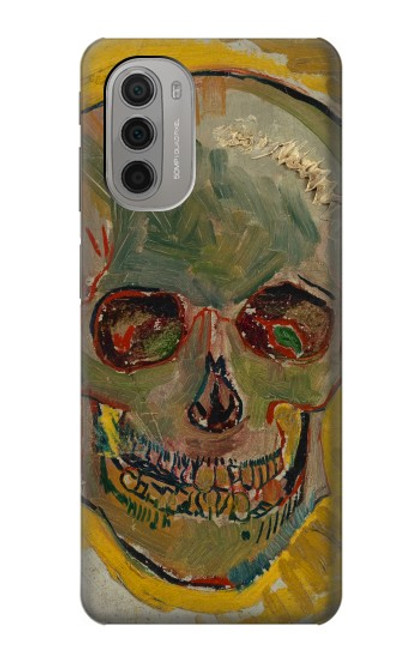 W3359 Vincent Van Gogh Skull Hard Case and Leather Flip Case For Motorola Moto G51 5G