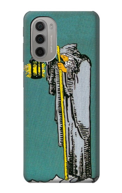 W3741 Tarot Card The Hermit Hard Case and Leather Flip Case For Motorola Moto G51 5G