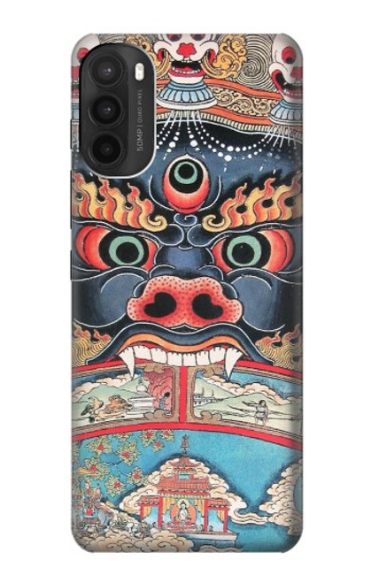 W0572 Tibet Art Hard Case and Leather Flip Case For Motorola Moto G71 5G