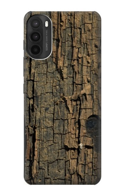 W0598 Wood Graphic Printed Hard Case and Leather Flip Case For Motorola Moto G71 5G