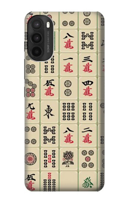 W0802 Mahjong Hard Case and Leather Flip Case For Motorola Moto G71 5G