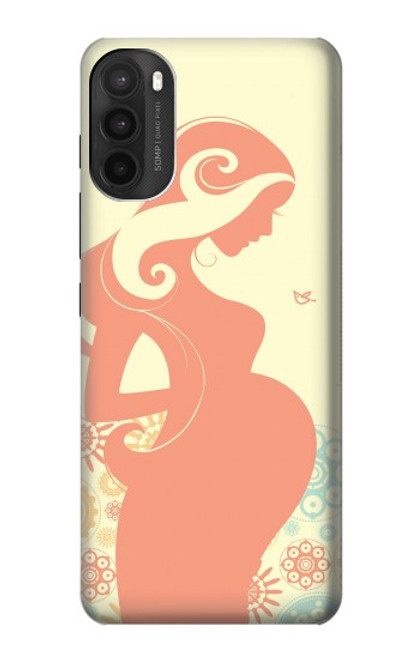 W0815 Pregnant Art Hard Case and Leather Flip Case For Motorola Moto G71 5G