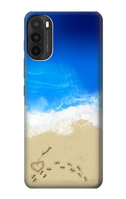 W0912 Relax Beach Hard Case and Leather Flip Case For Motorola Moto G71 5G