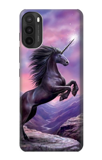 W1461 Unicorn Fantasy Horse Hard Case and Leather Flip Case For Motorola Moto G71 5G