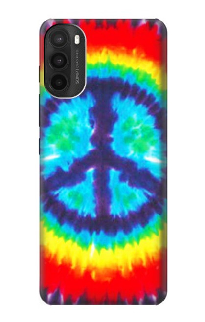 W1870 Tie Dye Peace Hard Case and Leather Flip Case For Motorola Moto G71 5G