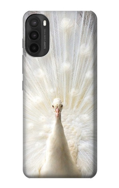 W1980 White Peacock Hard Case and Leather Flip Case For Motorola Moto G71 5G