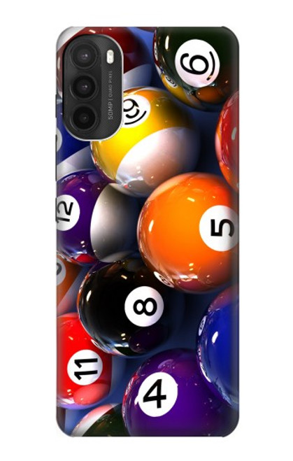 W2238 Billiard Pool Ball Hard Case and Leather Flip Case For Motorola Moto G71 5G