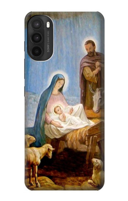 W2276 The Nativity Hard Case and Leather Flip Case For Motorola Moto G71 5G