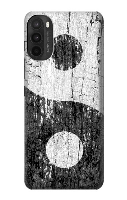 W2489 Yin Yang Wood Graphic Printed Hard Case and Leather Flip Case For Motorola Moto G71 5G