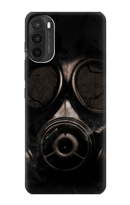 W2910 Gas Mask Hard Case and Leather Flip Case For Motorola Moto G71 5G