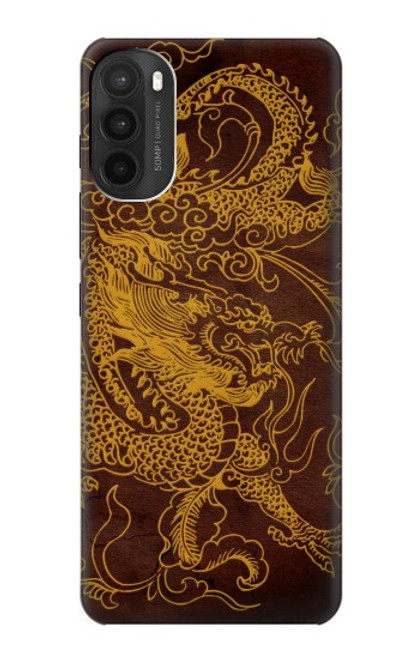 W2911 Chinese Dragon Hard Case and Leather Flip Case For Motorola Moto G71 5G