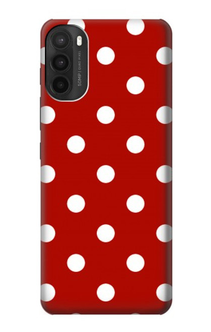 W2951 Red Polka Dots Hard Case and Leather Flip Case For Motorola Moto G71 5G