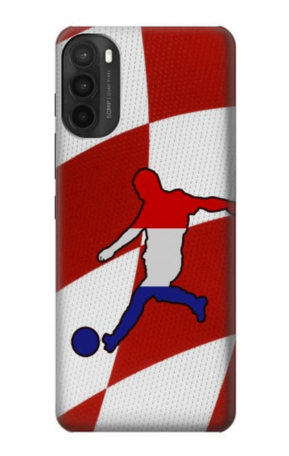 W2993 Croatia Football Soccer Hard Case and Leather Flip Case For Motorola Moto G71 5G