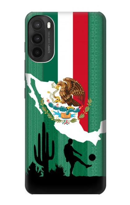 W2994 Mexico Football Soccer Hard Case and Leather Flip Case For Motorola Moto G71 5G