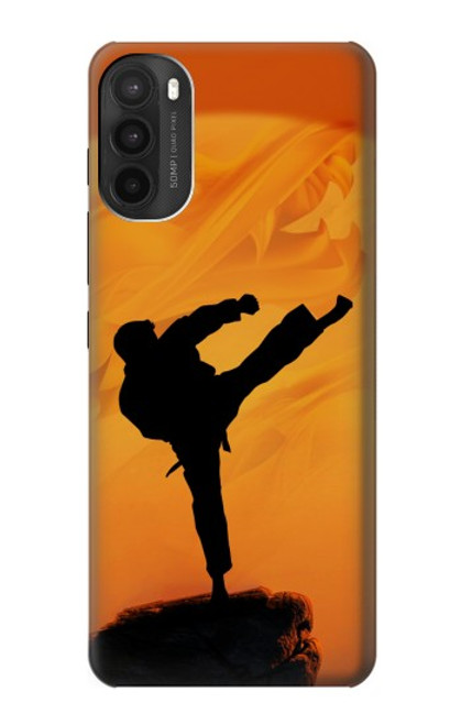 W3024 Kung Fu Karate Fighter Hard Case and Leather Flip Case For Motorola Moto G71 5G