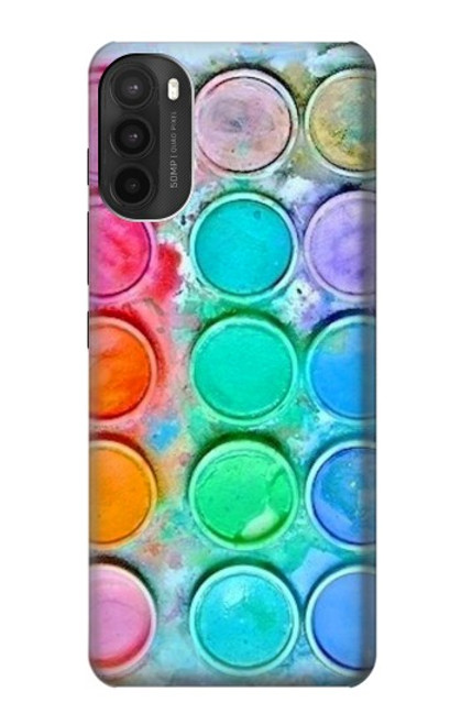 W3235 Watercolor Mixing Hard Case and Leather Flip Case For Motorola Moto G71 5G