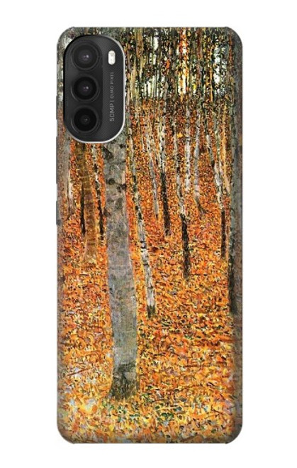 W3380 Gustav Klimt Birch Forest Hard Case and Leather Flip Case For Motorola Moto G71 5G