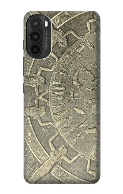 W3396 Dendera Zodiac Ancient Egypt Hard Case and Leather Flip Case For Motorola Moto G71 5G