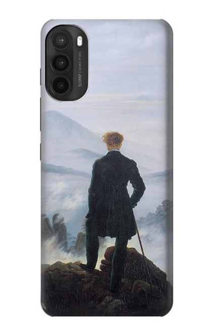 W3789 Wanderer above the Sea of Fog Hard Case and Leather Flip Case For Motorola Moto G71 5G