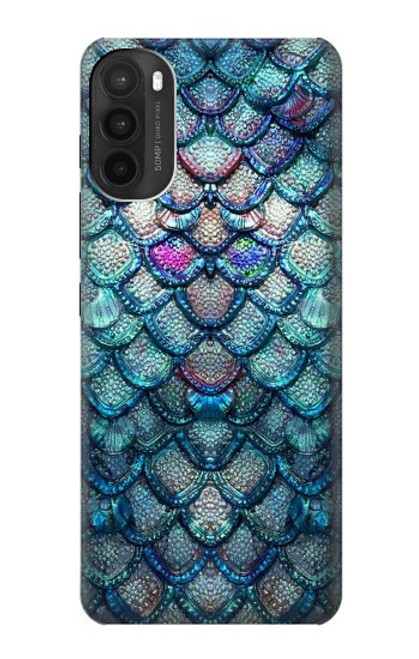 W3809 Mermaid Fish Scale Hard Case and Leather Flip Case For Motorola Moto G71 5G