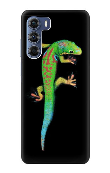 W0125 Green Madagascan Gecko Hard Case and Leather Flip Case For Motorola Edge S30