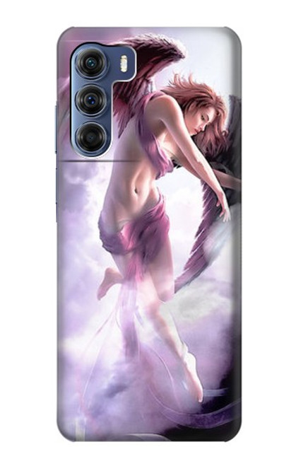 W0407 Fantasy Angel Hard Case and Leather Flip Case For Motorola Edge S30