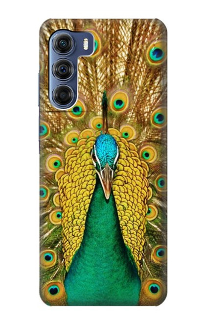 W0513 Peacock Hard Case and Leather Flip Case For Motorola Edge S30