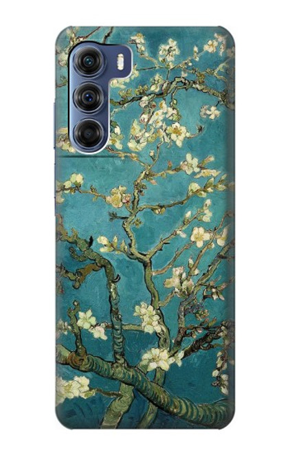 W0842 Blossoming Almond Tree Van Gogh Hard Case and Leather Flip Case For Motorola Edge S30