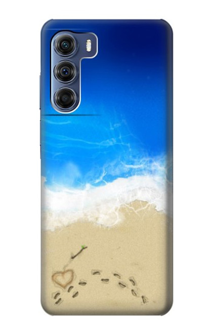 W0912 Relax Beach Hard Case and Leather Flip Case For Motorola Edge S30