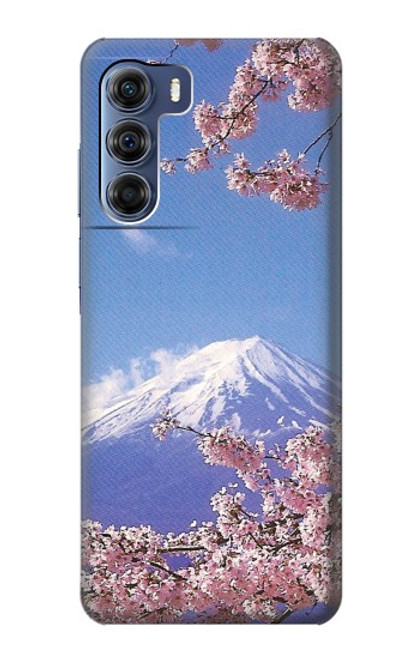 W1060 Mount Fuji Sakura Cherry Blossom Hard Case and Leather Flip Case For Motorola Edge S30