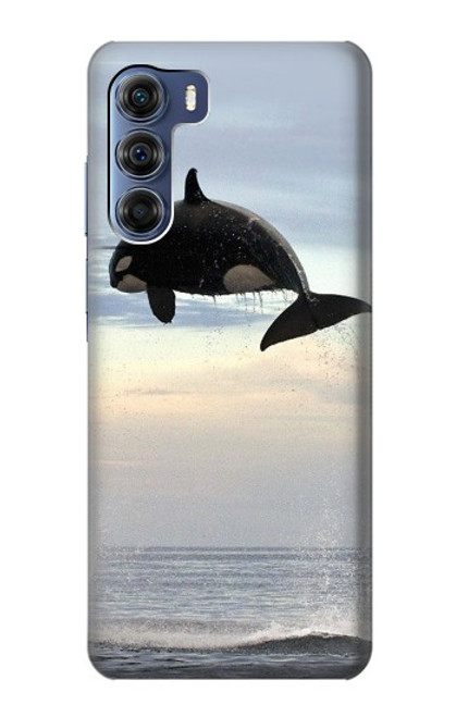 W1349 Killer whale Orca Hard Case and Leather Flip Case For Motorola Edge S30