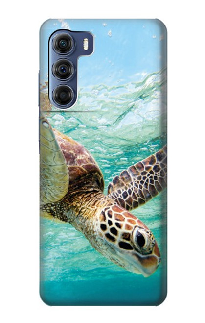 W1377 Ocean Sea Turtle Hard Case and Leather Flip Case For Motorola Edge S30