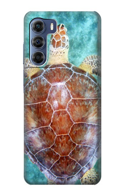 W1424 Sea Turtle Hard Case and Leather Flip Case For Motorola Edge S30